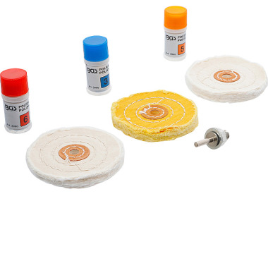 BGS Set de polissage pour métaux tendres | 7 pcs. 3990