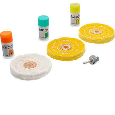 BGS Set de polissage pour métaux durs | 7 pcs. 3991