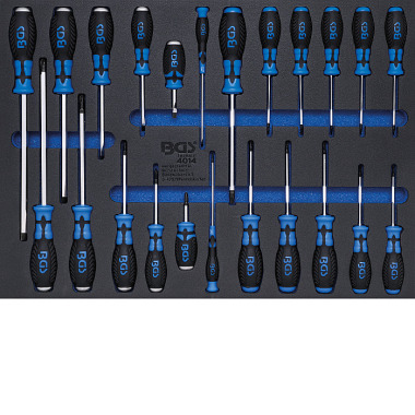 BGS Plateau d’outils 3/3 : Set de tournevis | 23 pcs. 4014