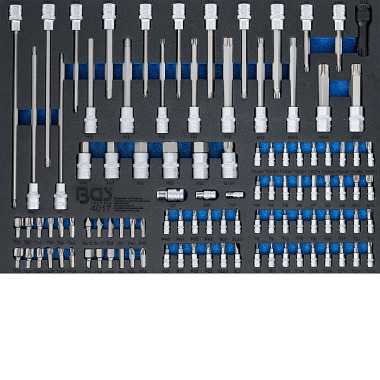 BGS Plateau d’outils 3/3 : Embout et douille d’embout | 104 pcs. 4017