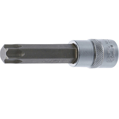 BGS Douille à embout | longueur 100 mm | 12.5 mm (1/2”) Drive | T-Star (pour Torx) T70 4477