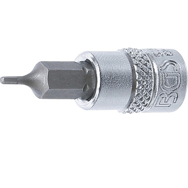 BGS Douille à embout | 6.3 mm (1/4”) Drive | Hexagone interne 1.5 mm 5152