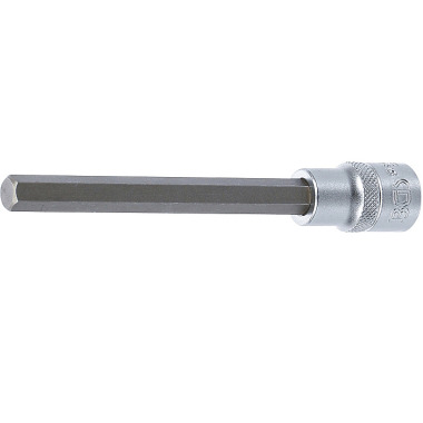 BGS Douille à embout | longueur 140 mm Drive | 12.5 mm (1/2”) Drive | Hexagone interne 10 mm 5184-H10