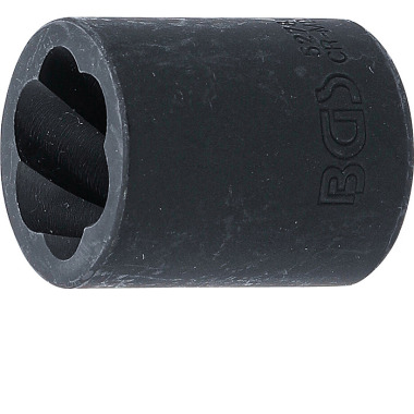 BGS Douille tournante (profil en spirale) / Extracteur de vis | 10 mm (3/8”) Drive | 18 mm 5278