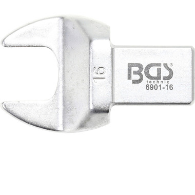 BGS Clé à fourche à bouts ronds | 16 mm | Taille carrée 14 x 18 mm 6901-16