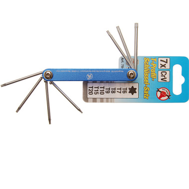 BGS Clé pliable | T-Star (pour Torx) T6 - T20 | 7 pcs. 7848