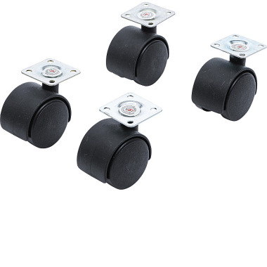 BGS Roues doubles pivotantes | Ø 40 mm | 4 pcs. 80332