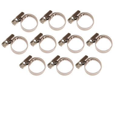 BGS Colliers de serrage | Inox | 10 x 16 mm | 10 pcs. 8095-10x16