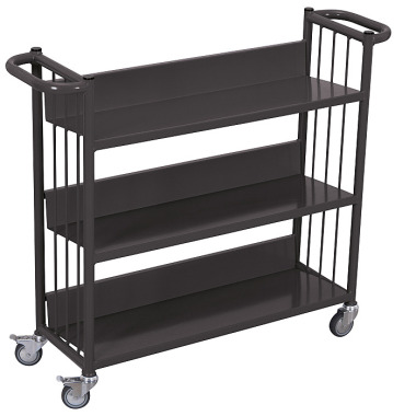 VARIOfit Chariot de transport de livres Dimensions extérieures : 1.085 x 300 x 900 mm (L/P/H) sw-300.000/AG