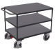 VARIOfit Table servante lourde avec 3 plateaux, RAL 7016 Dimensions extérieures : 1.390 x 800 x 920 mm (L/P/H) sw-800.600/AG