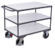 VARIOfit Chariot lourd ESD avec 3 plateaux Dimensions extérieures : 1.040 x 500 x 880 mm (L/P/H) sw-500.662