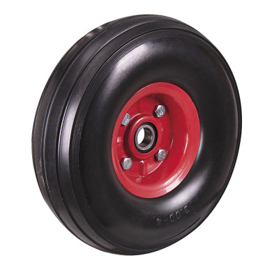 VARIOfit Roue increvable, 260 x 85 mm, noire "roue en mousse de caoutchouc" SANS VENTILLE lug-260.011