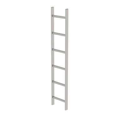 MUNK Shaft ladder, V4A stainless steel, 300 mm clear width 6 rungs 62006