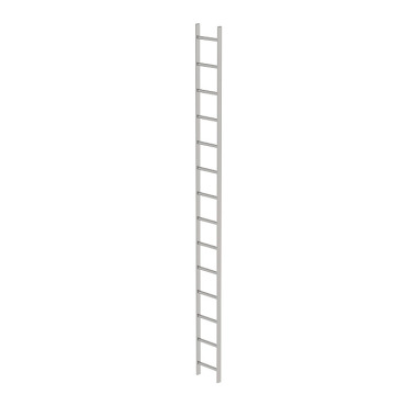 MUNK Shaft ladder, V4A stainless steel, 300 mm clear width 14 rungs 62014