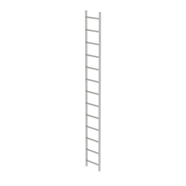 MUNK Shaft ladder, V4A stainless steel, 400 mm clear width 13 rungs 63013