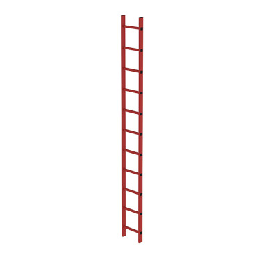 MUNK Shaft ladder, glass fibre reinforced plastic, 300 mm clear width 11 rungs 64011