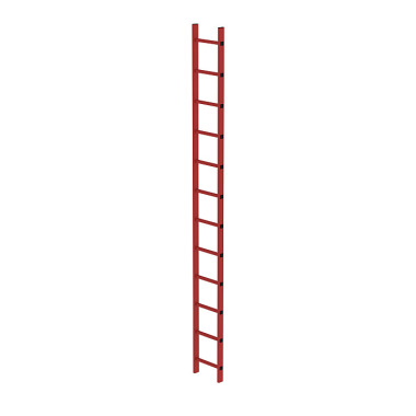 MUNK Shaft ladder, glass fibre reinforced plastic, 300 mm clear width 12 rungs 64012