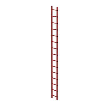 MUNK Shaft ladder, glass fibre reinforced plastic, 300 mm clear width 15 rungs 64015