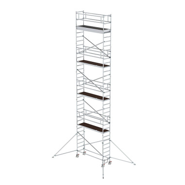 MUNK Mobile scaffolding, 0.75 נ2.45 m, with outrigger. Platform height 9.35 m 155946