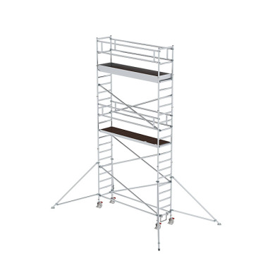 MUNK Mobile scaffolding, 0.75 נ3.0 m, with outrigger. Platform height 5.35 m 156546