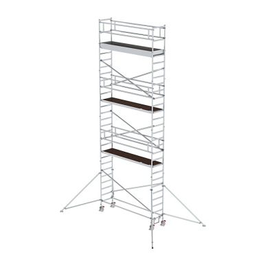 MUNK Mobile scaffolding, 0.75 נ3.0 m, with outrigger. Platform height 7.35 m 156746