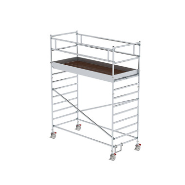 MUNK Mobile scaffolding, 1.35 נ3.0 m, with double platform. Platform height 3 m 175336