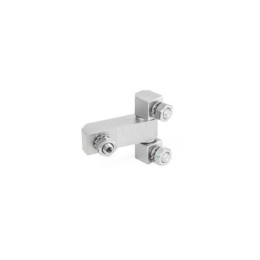 Ganter Charnières, inox, composé de trois pièces GN 129.2-45-40-C-NI