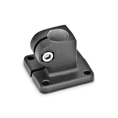 Ganter Pieds pour tube, aluminium GN 162-B15-2-SW