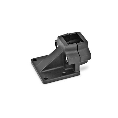 Ganter Pieds pour tube déportés, aluminium GN 166-V30-2-SW