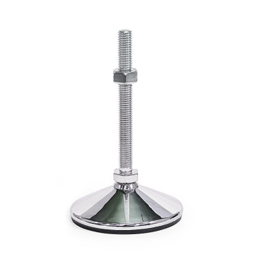 Ganter Pieds de machine, inox AISI 316L, conformes aux normes de la FDA GN 18-100-M10-80-C3-SK