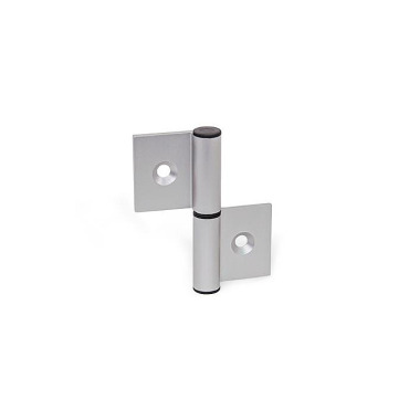 Ganter Charnières, pour profilés en aluminium/éléments de panneau GN 2294-72-82-A-C-EL