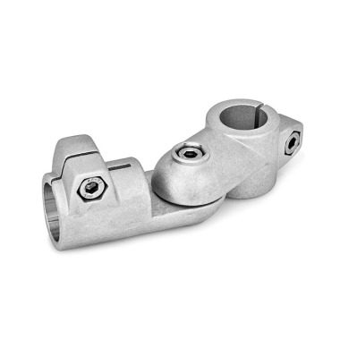 Ganter Noix de serrage articulées, aluminium GN 284-B20-B25-T-2-BL