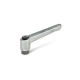 Ganter Manettes indexables, zinc moulé sous pression, douille en acier, noirci GN 300-108-B16-RH