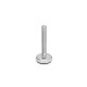 Ganter Pieds de machine, Inox, avec sous-couche en caoutchouc GN 31-100-M16-100-B1-T