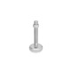 Ganter Pieds de machine, Inox, avec sous-couche en caoutchouc GN 31-100-M16-100-B2-TK