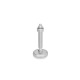 Ganter Pieds de machine, Inox, avec sous-couche en caoutchouc GN 31-100-M16-100-B2-VK