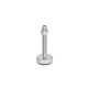 Ganter Pieds de machine, Inox, avec sous-couche en caoutchouc GN 31-100-M16-100-B3-UK