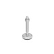 Ganter Pieds de machine, Inox, avec sous-couche en caoutchouc GN 31-100-M16-100-B3-VK