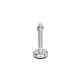 Ganter Pieds de machine, Inox, avec sous-couche en caoutchouc GN 31-100-M16-100-C3-VK