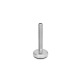 Ganter Pieds de machine, Inox, avec sous-couche en caoutchouc GN 31-100-M16-125-B1-U