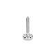 Ganter Pieds de machine, Inox, avec sous-couche en caoutchouc GN 31-100-M16-125-C4-V