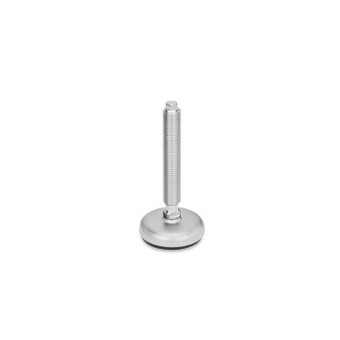 Ganter Pieds de machine, Inox, avec sous-couche en caoutchouc GN 31-100-M20-150-B1-V