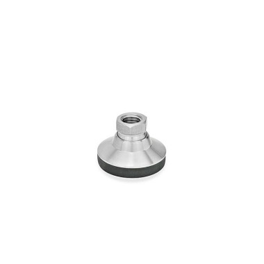 Ganter Pieds de machine, Inox, avec filetage femelle GN 343.5-25-M6-KRE