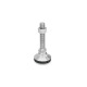 Ganter Pieds de machine, Inox, avec goujon fileté GN 343.6-25-M10-50-KR