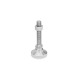 Ganter Pieds de machine, Inox, avec goujon fileté GN 343.6-25-M10-50-KS