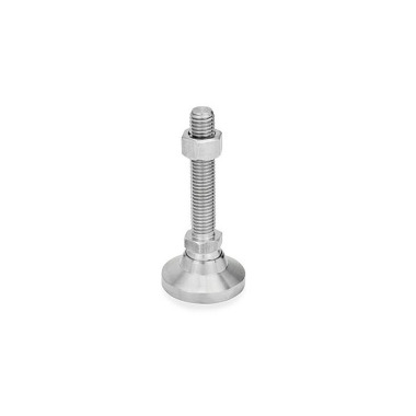 Ganter Pieds de machine, Inox, avec goujon fileté GN 343.6-25-M6-40-OS