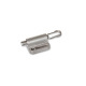 Ganter Doigts d’indexage, inox, avec anneau de levage/avec boucle de fil, sans position de repos GN 417-8-D-NI