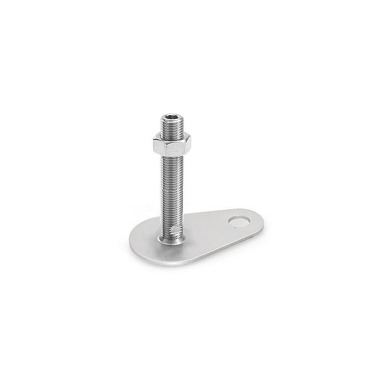 Ganter Pieds de machine, inox, avec patte de fixation en forme de goutte GN 43-50-M16-125-D0-UK