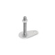 Ganter Pieds de machine, inox, avec patte de fixation en forme de goutte GN 43-50-M16-200-D0-UK