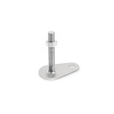 Ganter Pieds de machine, inox, avec patte de fixation en forme de goutte GN 43-60-M16-100-D0-TK